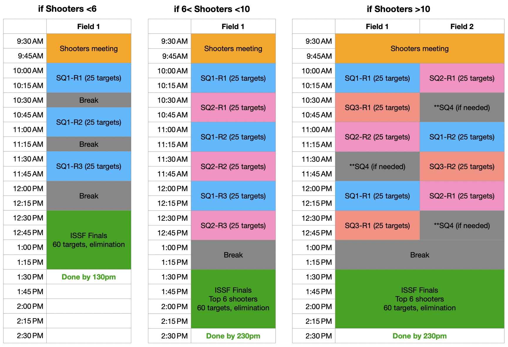 League Schedule